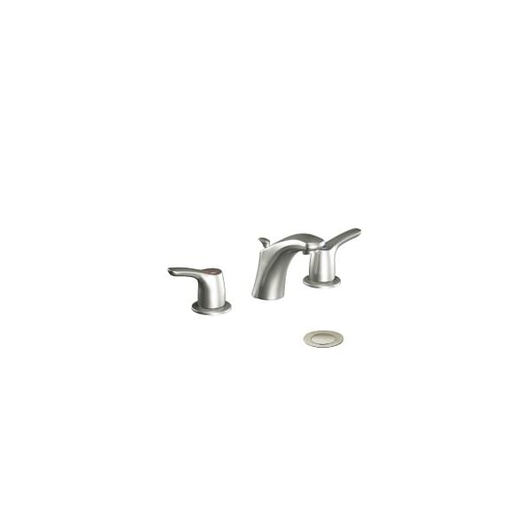 Brushed Nickel Two-Handle Bathroom Faucet
